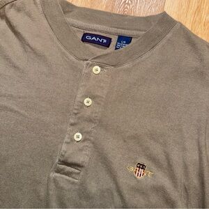 Vtg Gant Rudby 3 Button Men L Shirt Short Sleeve USA Classic Cafe Tee 80s Bike